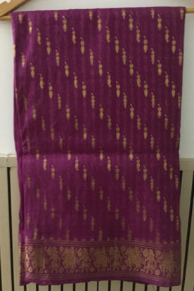 Picture of Vintage Purple  zari saree