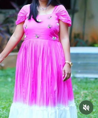 Picture of Dual tone Mul  frock for Sale