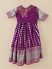 Picture of Royal Plum Zari Half Saree
