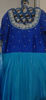 Picture of Long frock with maggam work in yoke part