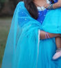 Picture of Long frock with maggam work in yoke part