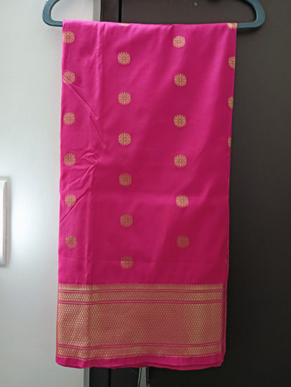 Picture of Soft silk muniya paithani saree never worn