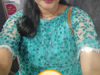 Picture of Teal Net & Mirror Work Lehenga Gown Set - Custom Boutique Stitched