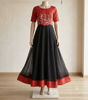 Picture of Red and black gown