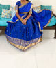 Picture of Royal Blue Lehenga Set / Half Saree