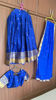 Picture of Royal Blue Lehenga Set / Half Saree