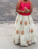 Picture of Pink and half white lehanga 4 to 6 y