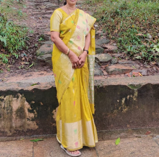 Picture of Venkatagiri siko saree with blouse