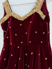 Picture of Naina designer’s Velvet maroon anarkali gown with