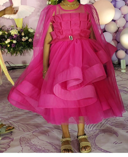 Picture of Hot pink designer frock 4-5y