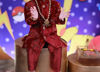 Picture of Maroon velvet and White Kurta set 2-3y
