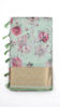 Picture of Mint green soft Kota silk saree with pink floral print& elegant golden zari border
